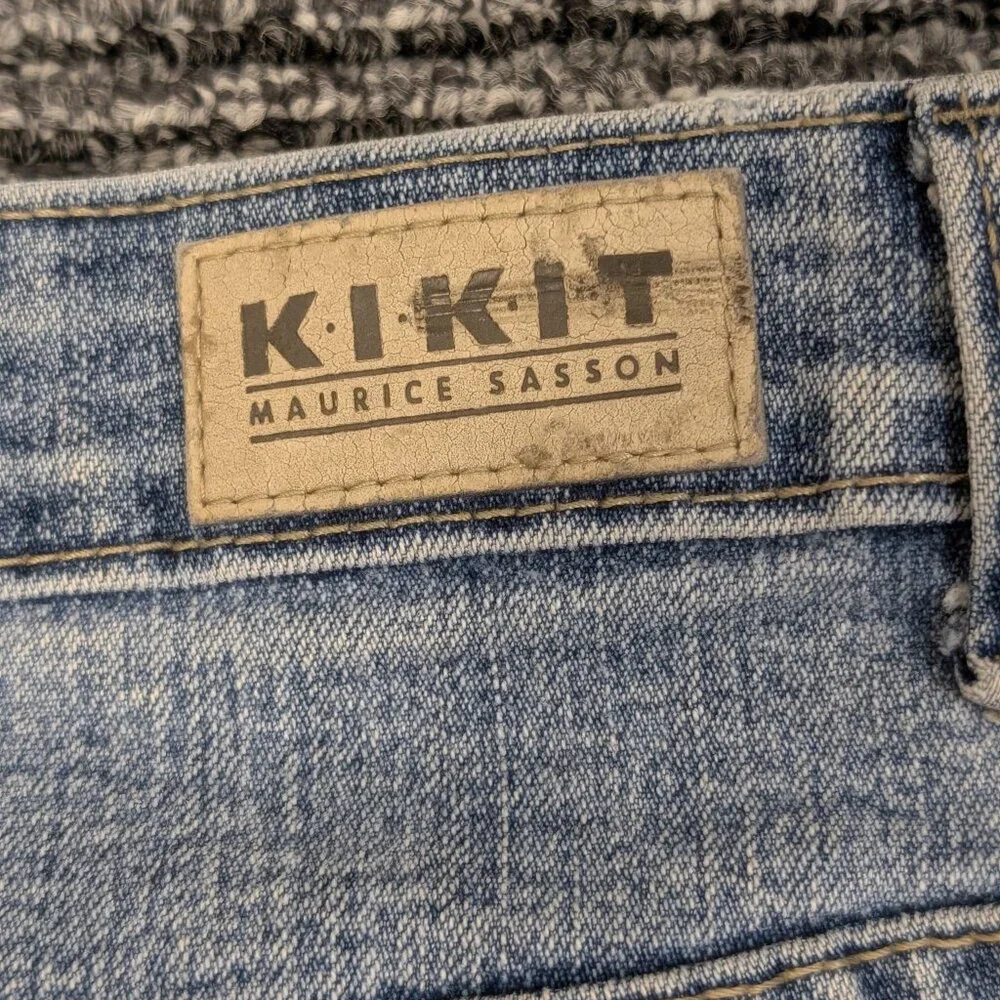 Kikit Maurice Sasson Women's Vintage Lightwash Denim Bootcut Jeans Size 16